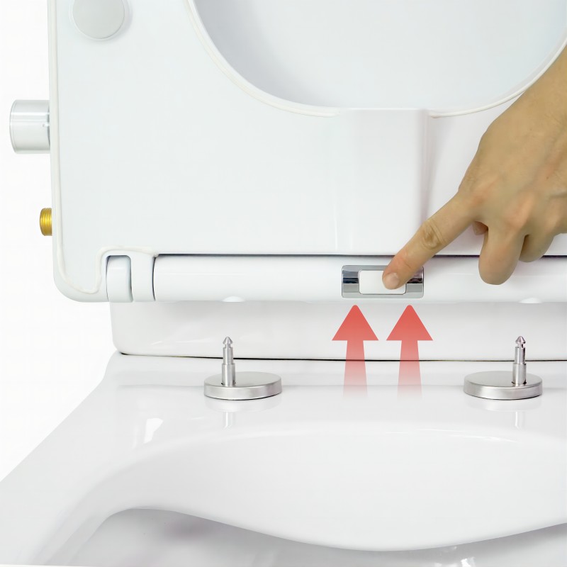 OEM/ODM Easy Install D Shape Heated Toilet Seats Factory