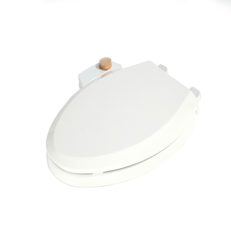 OEM/ODM Fit Elongated Toilets Dual Nozzle Bamboo Knob Bidet Seat Factory